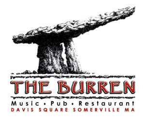 A drawing of an ancient stone structure with the words " the burren ".